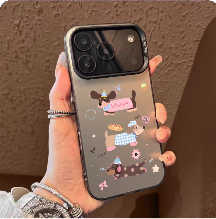 Frosted Iridescent Silver iPhone 17 Case