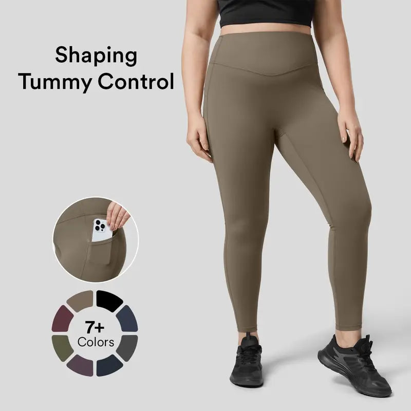 Halara UltraSculpt High Waisted Tummy Control Pocket Shaping Training Plus Size Leggings