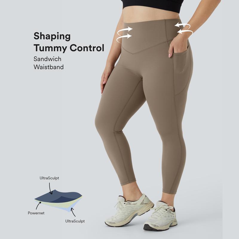 Halara UltraSculpt High Waisted Tummy Control Pocket Shaping Training Plus Size Leggings