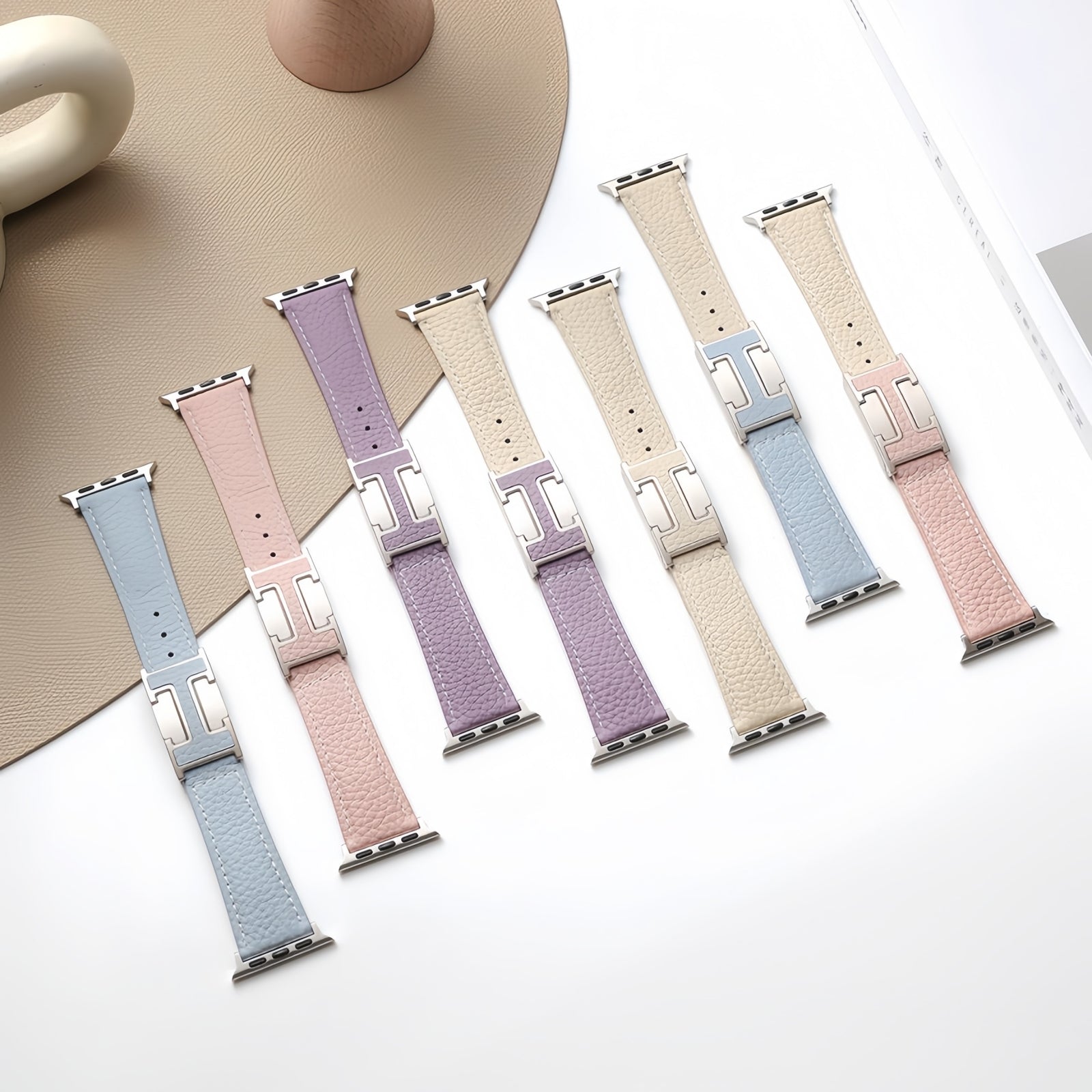 Fashion H Leather Strap