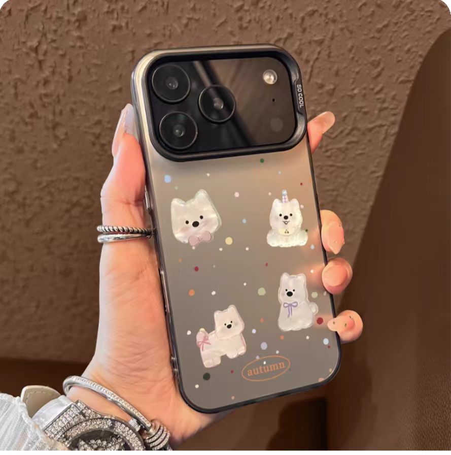 Frosted Iridescent Silver iPhone 17 Case