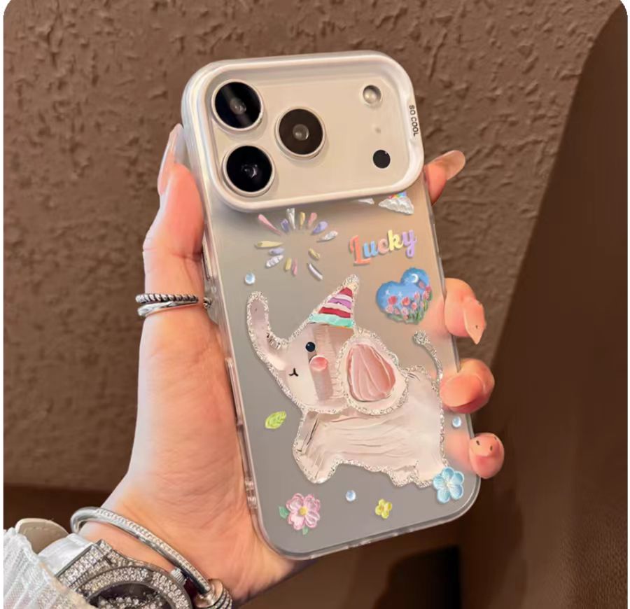 Frosted Iridescent Silver iPhone 17 Case