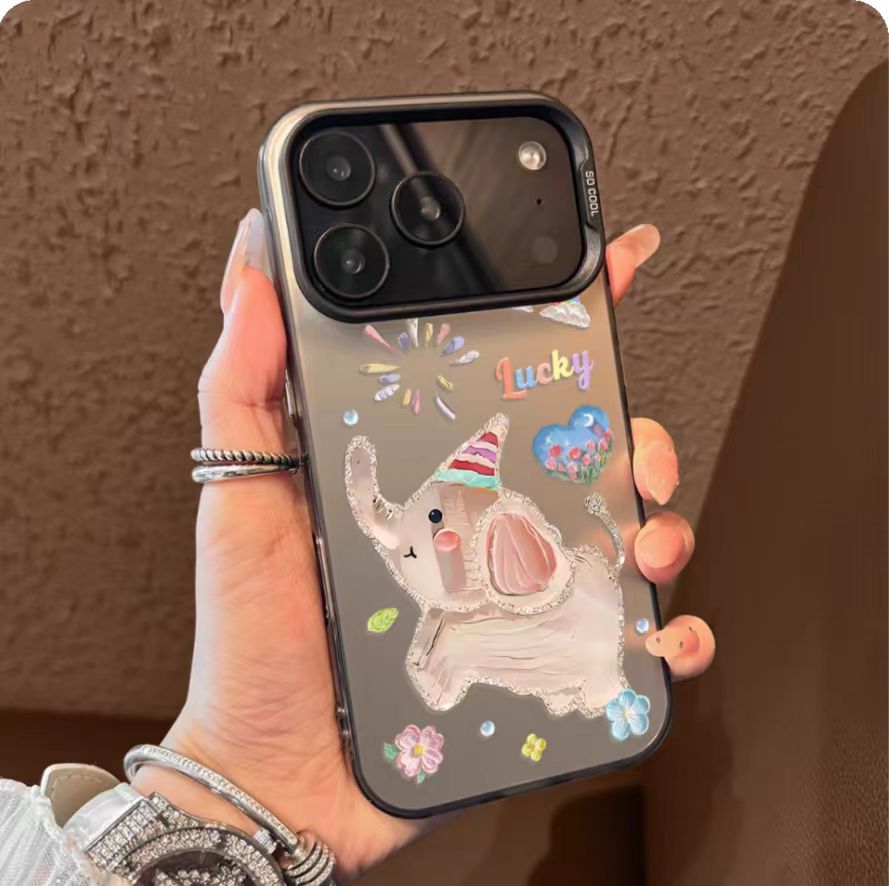 Frosted Iridescent Silver iPhone 17 Case