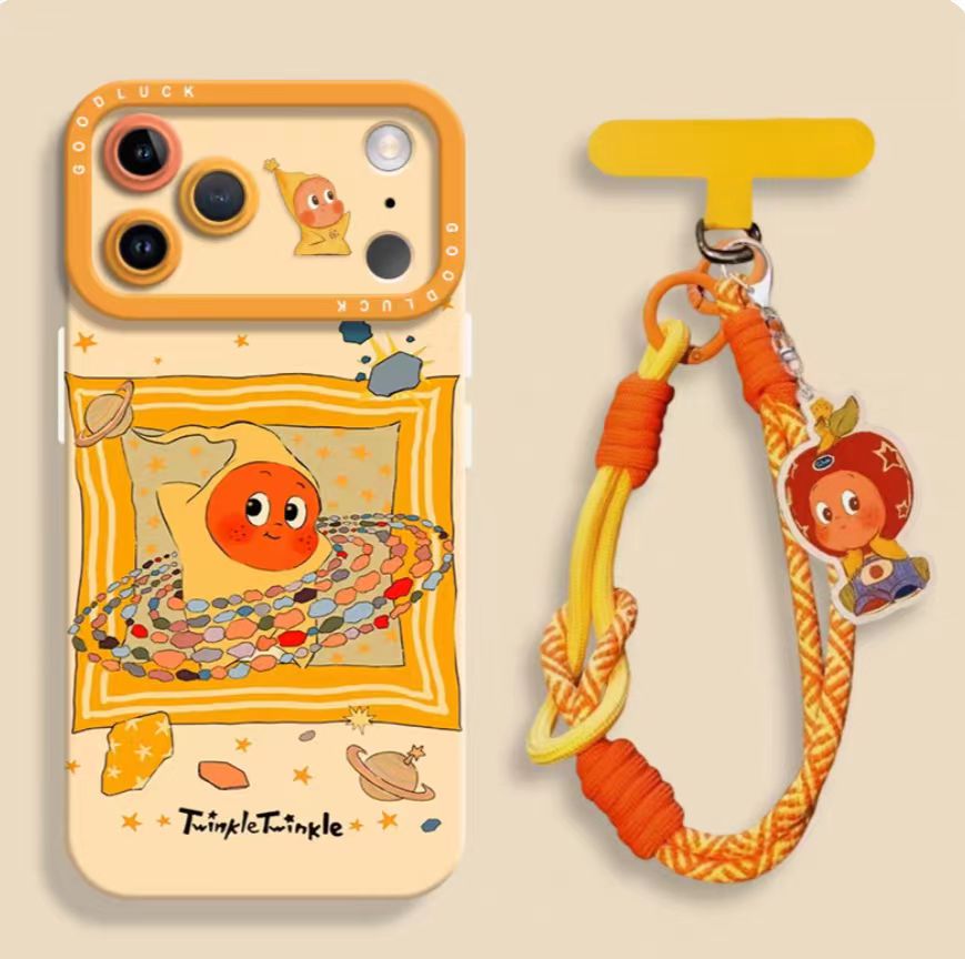 Cute face-holding style liquid air eye silicone phone case