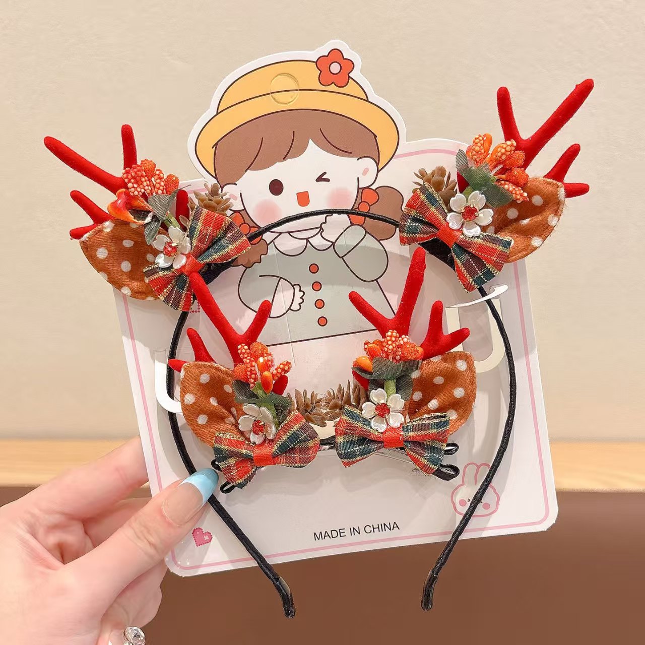 Crafted with Care:Christmas decoration hair accessories