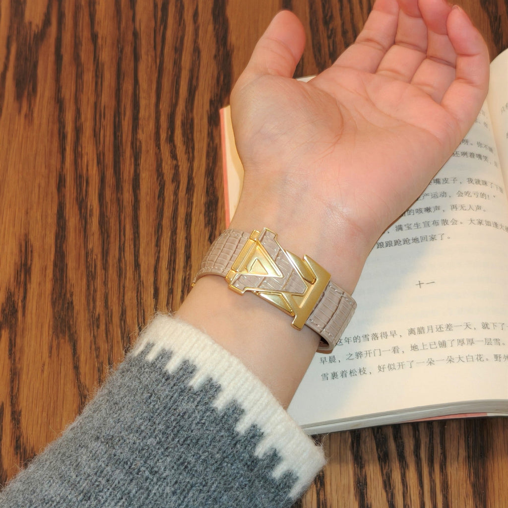 V-Shaped Leather Strap