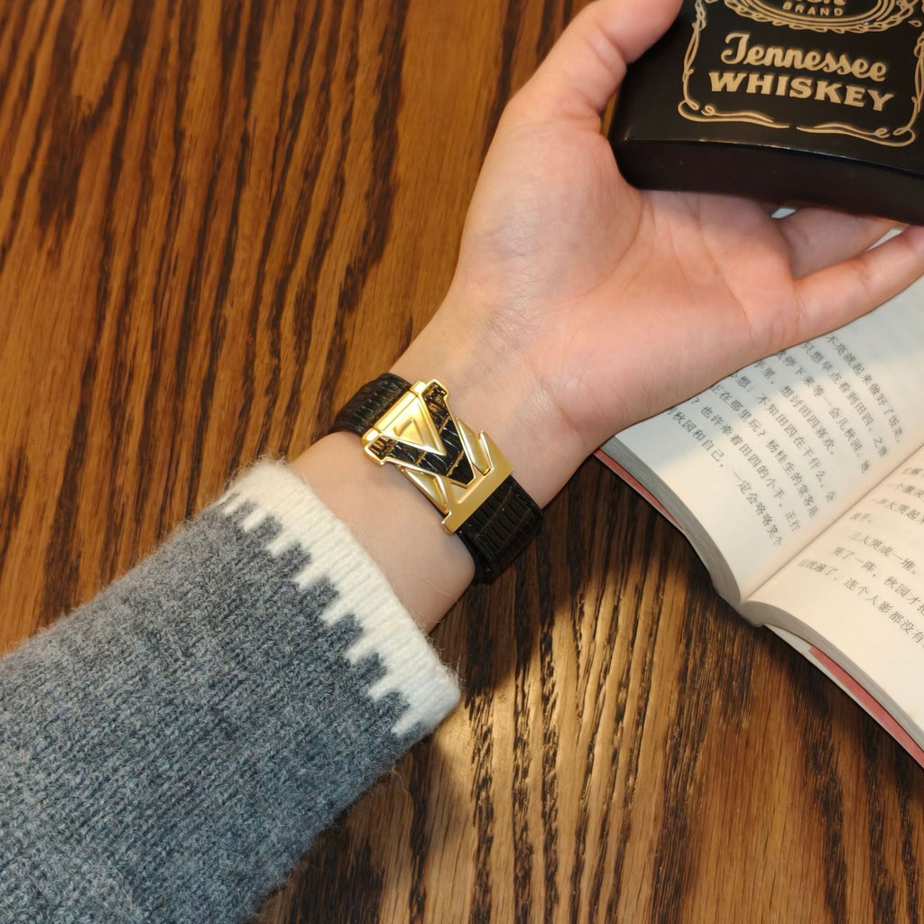 V-Shaped Leather Strap