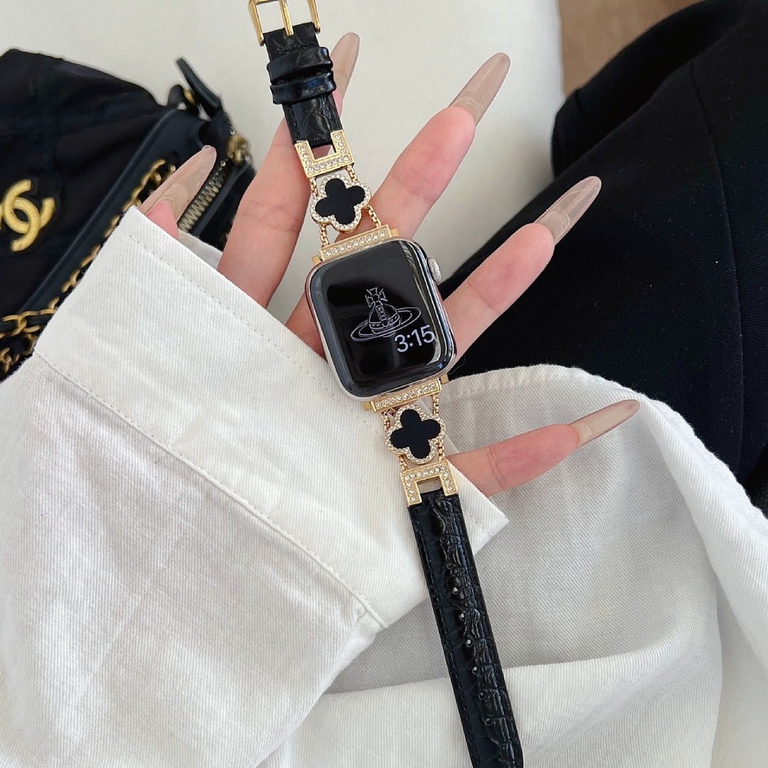 Clover Leather Strap