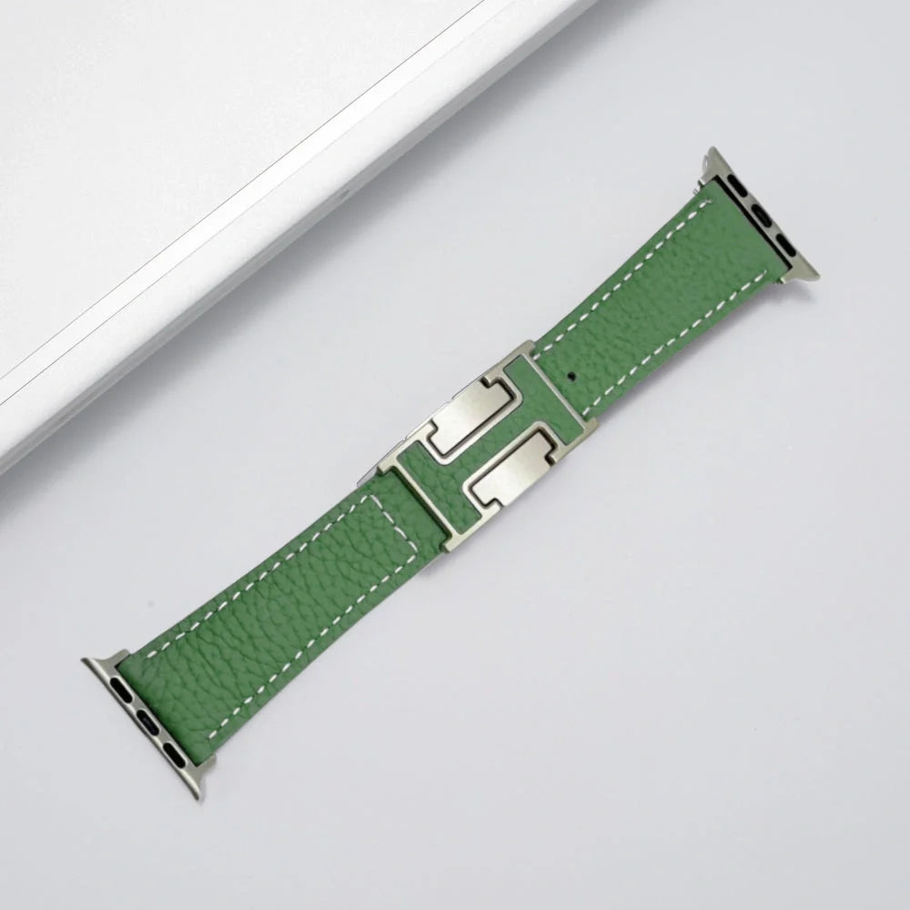Fashion H Leather Strap