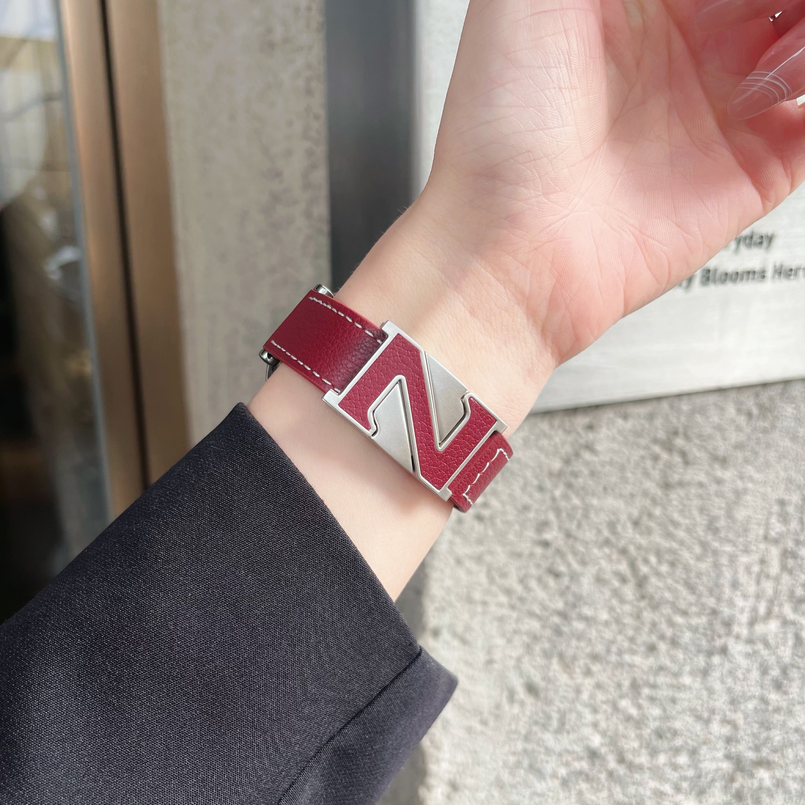 Z-Shaped Leather Strap