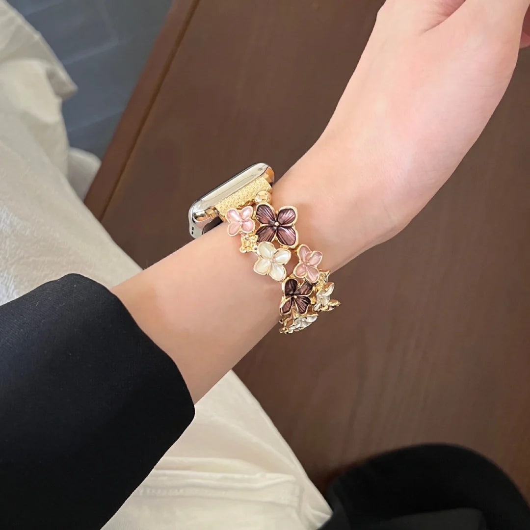 Floral stretch strap