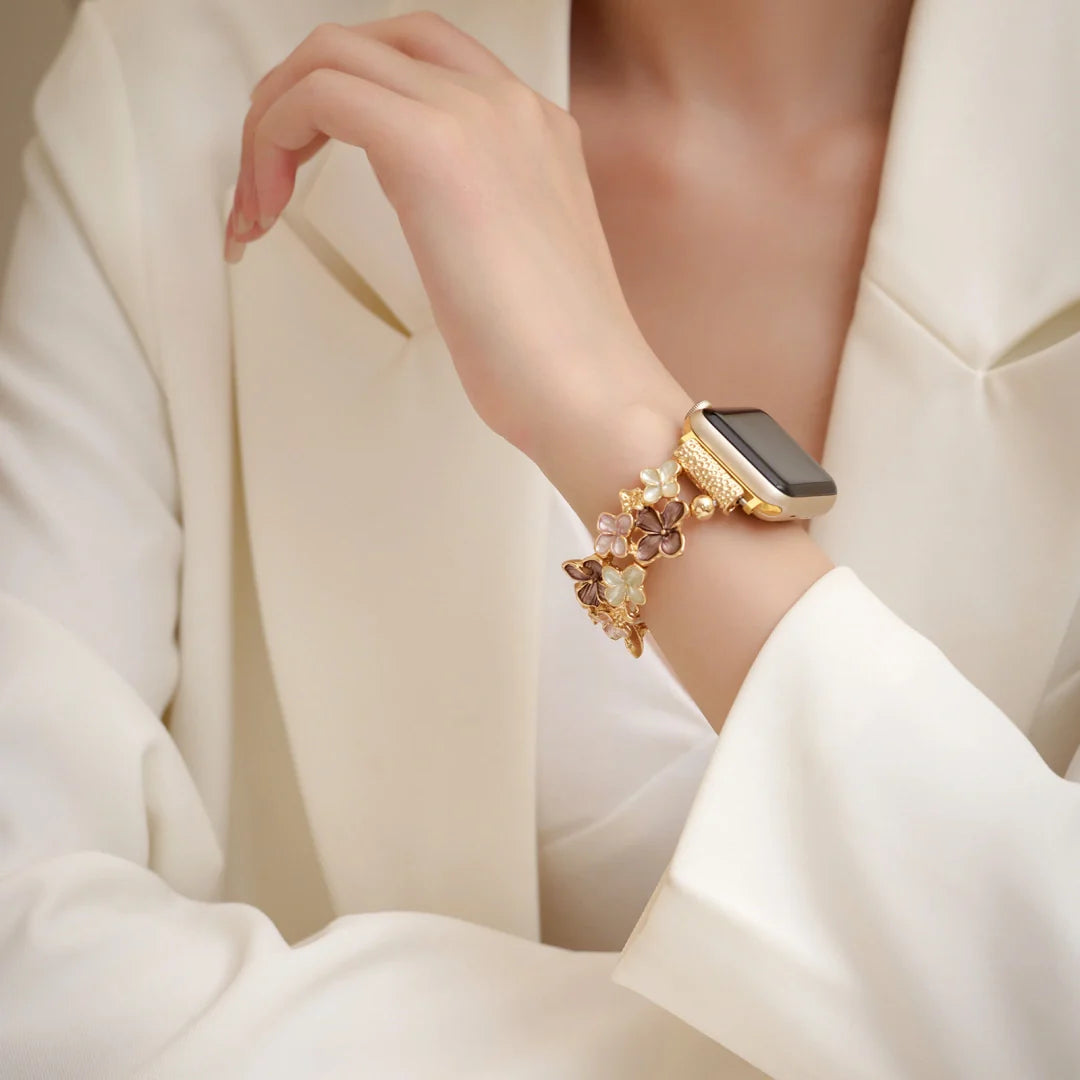 Floral stretch strap