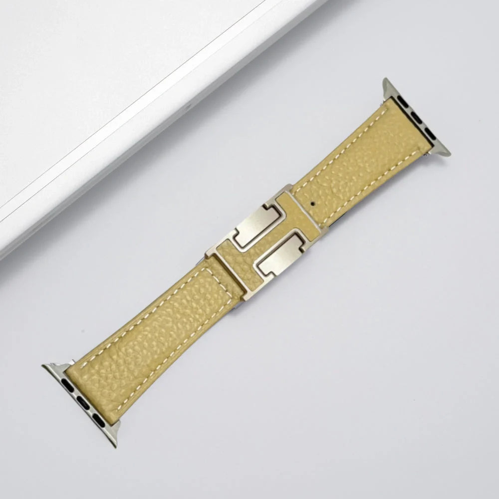 Fashion H Leather Strap