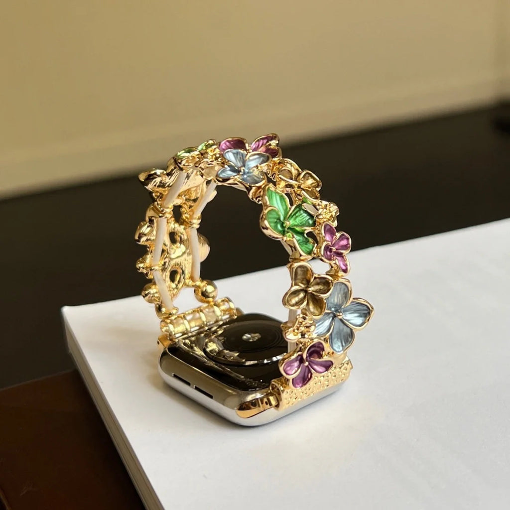 Floral stretch strap