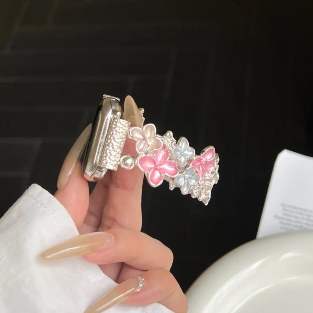 Floral stretch strap