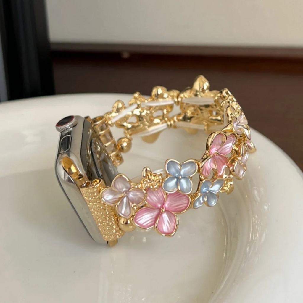 Floral stretch strap