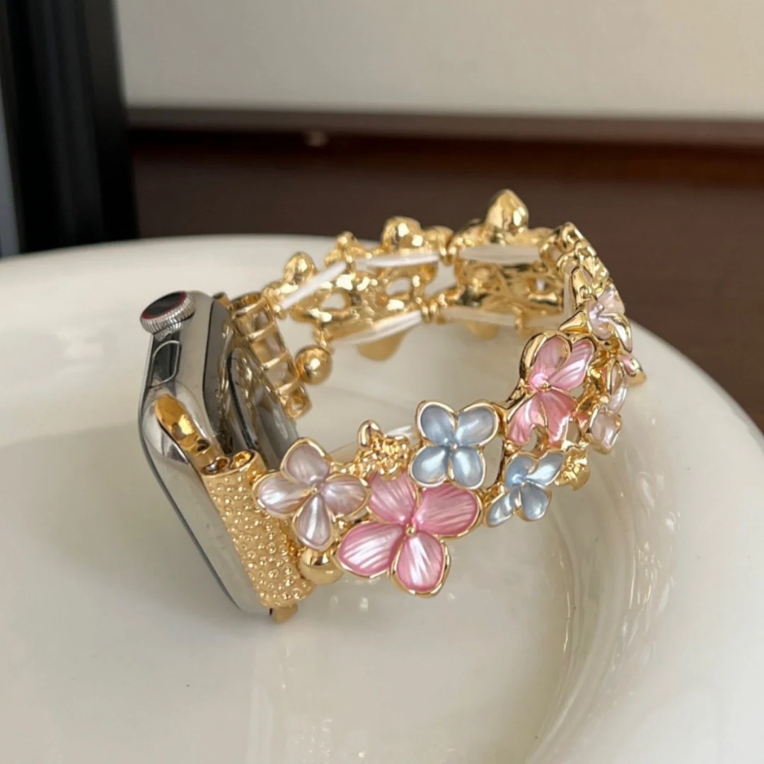 Floral stretch strap