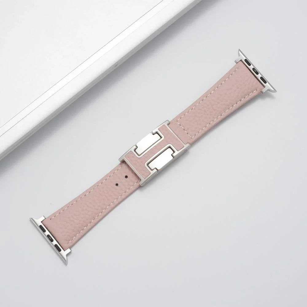Fashion H Leather Strap