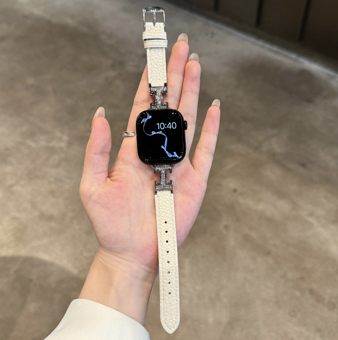 Shiny H Leather Strap